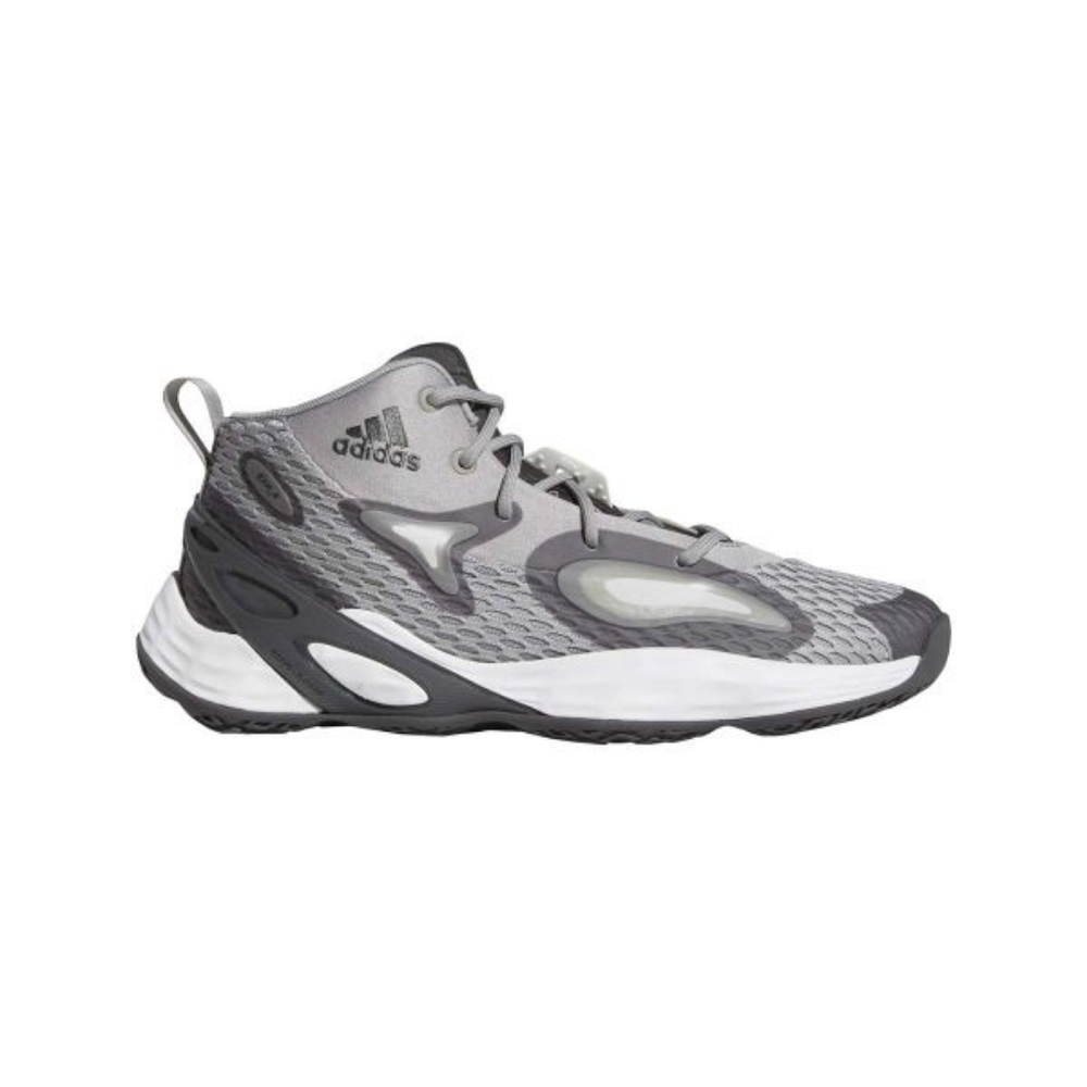 New Size 10 (Men) - Adidas Exhibit A Mid Triple Grey Basketball Sneakers